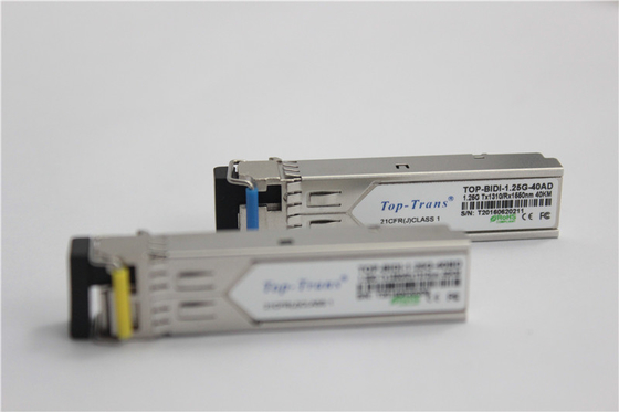ماژول 1310 نانومتری 1490 نانومتری BIDI Sfp 1.25G 40 کیلومتر فرستنده SMF