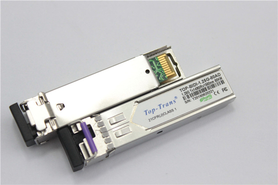 Toptrans BIDI 1.25G-80AD/BD SFP Optical Transceiver 80KM Rohs