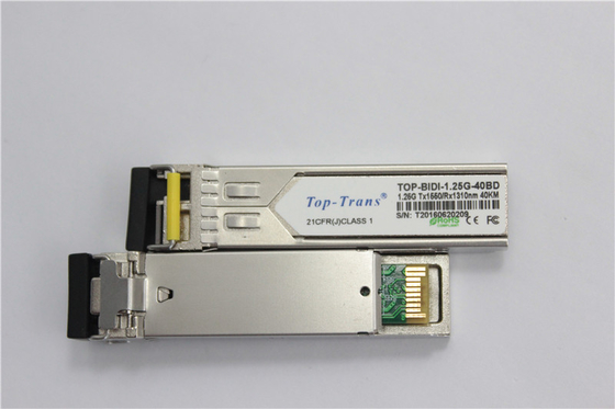 فرستنده گیرنده دو جهته SFP 40 کیلومتری 1.25 گیگابیت بر ثانیه Tx1490nm Rx1310nm