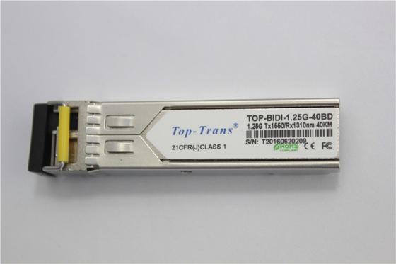 فرستنده گیرنده دو جهته SFP 40 کیلومتری 1.25 گیگابیت بر ثانیه Tx1490nm Rx1310nm