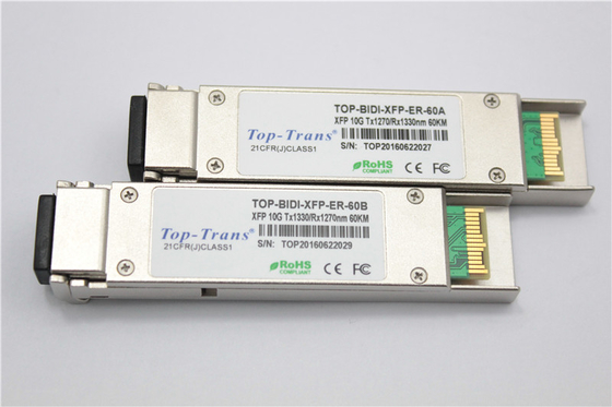 ماژول 60 کیلومتری BIDI 10G SMF SFP 1270nm R1330nm راه حل شبکه