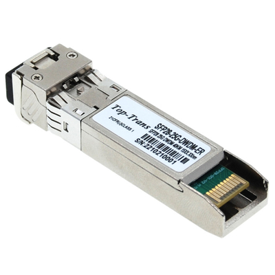 فرستنده و گیرنده 25 گرمی Sfp28 DWDM 25GBASE CPRI C Band 40KM SMF Dual LC DOM برای دسترسی 5G IoT