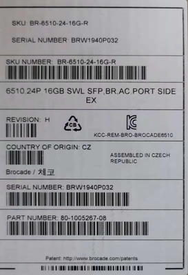 BR-6510-48-16G-R Brocade Enterprise Bundle Switch 48 Ports Managed Rack