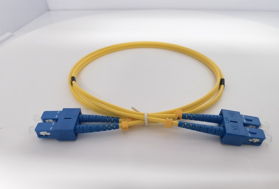 کابل وصله فیبر دوبلکس LC UPC به LC UPC OS2 Single Mode PVC 3.0mm 1m